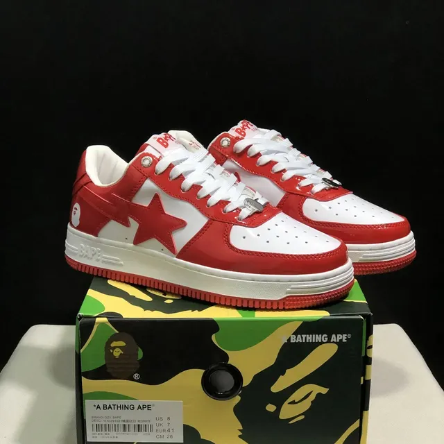 Bape Sta Red White