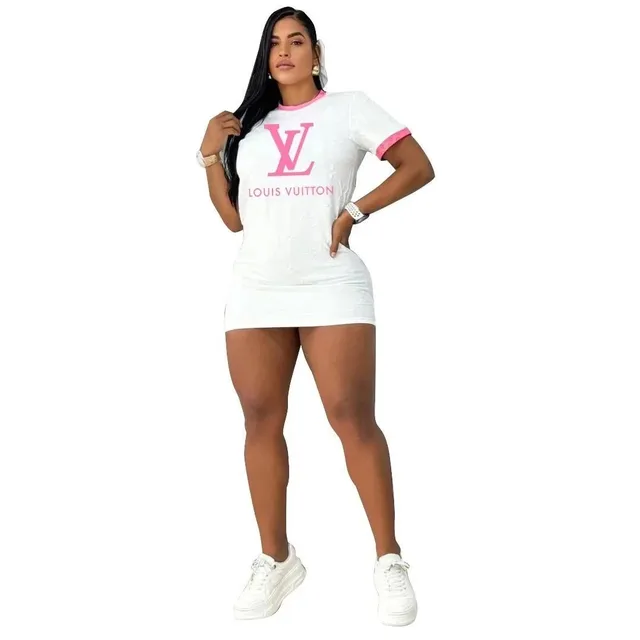 Louis Vuitton Logo T-Shirt Dress Monogram Print