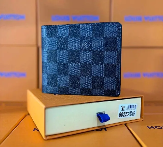 Louis Vuitton Damier Cobalt Bifold Wallet Checkerboard