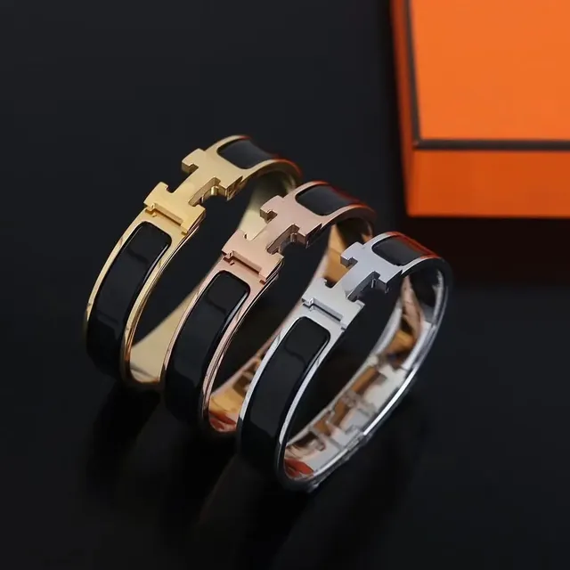 Hermès Clic H Bracelet Enamel and Metal