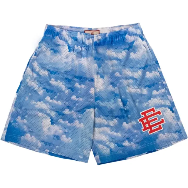 Eric Emanuel Mesh Shorts Cloud Print