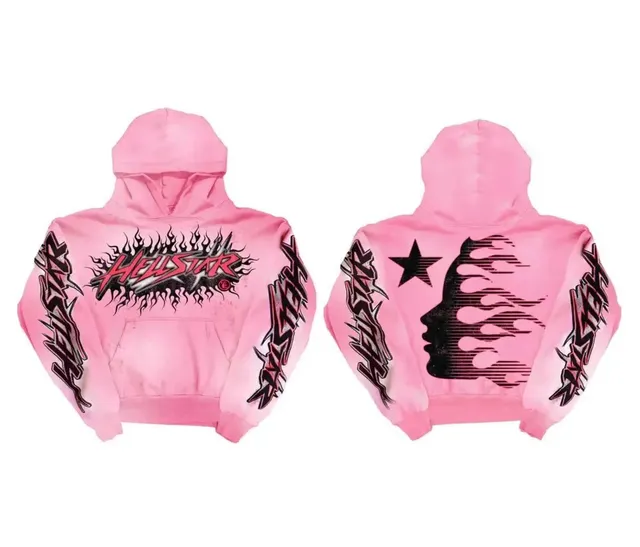 Hellstar Hooded Sweatshirt Flame Logo Print