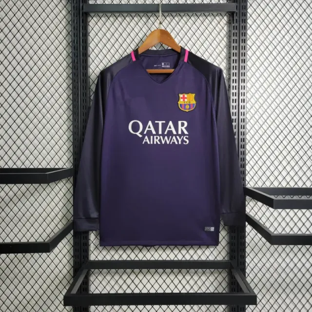 16-17 barcelona away long sleeves