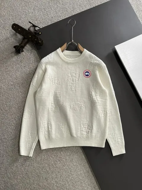 Canada Goose Embroidered Crewneck Sweater Astronaut Motif