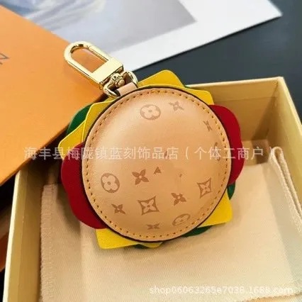 Louis Vuitton Burger Keychain Monogram Leather