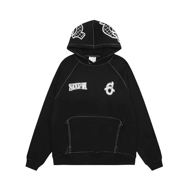 6PM Season Hoodie Logo Print