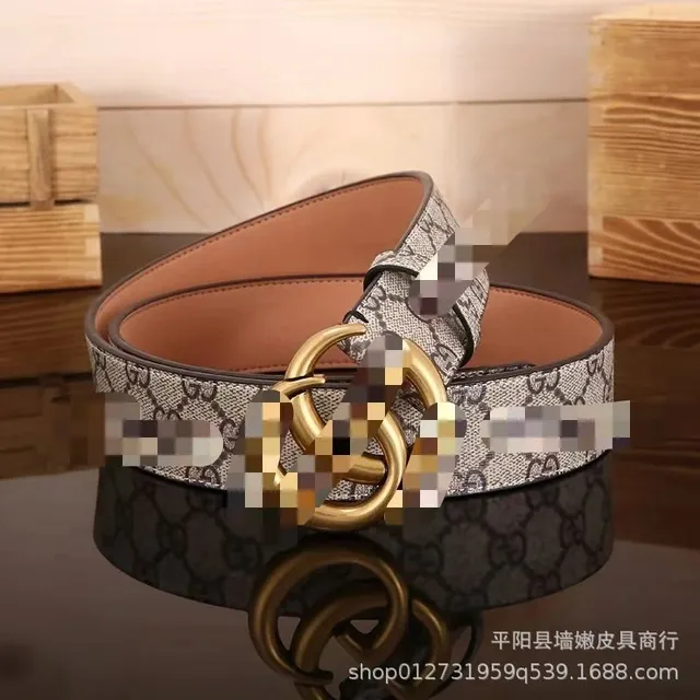 布纹杏色GG古金扣