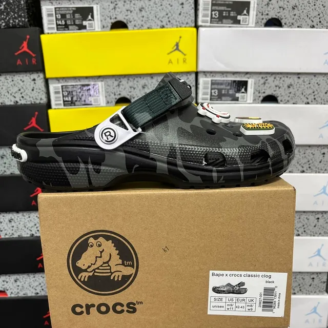 DG版 CROCS bape 黑色