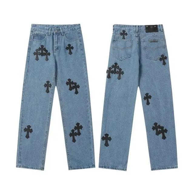 Chrome Hearts Jeans Cross Patch