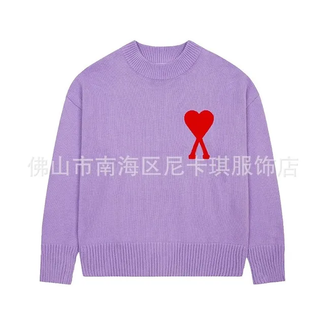 AMI Paris Knit Sweater Heart Logo