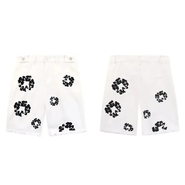 Balenciaga Printed Shorts Black Floral Print