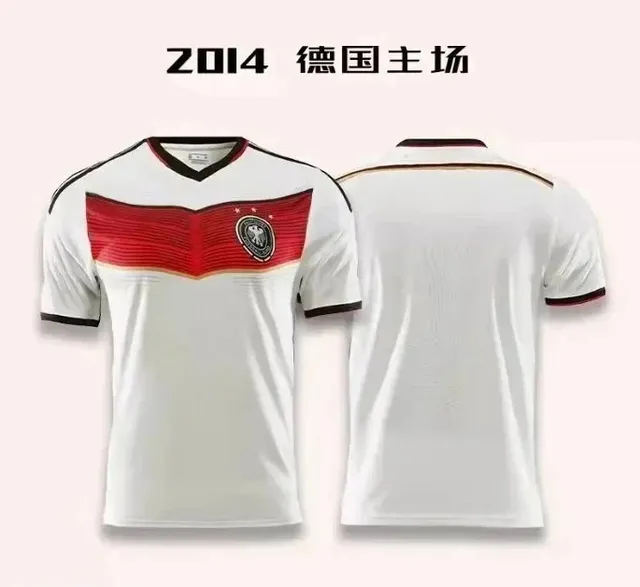 Adidas × Germany National Team 2014 Germany Home Jersey White with Red Chevron