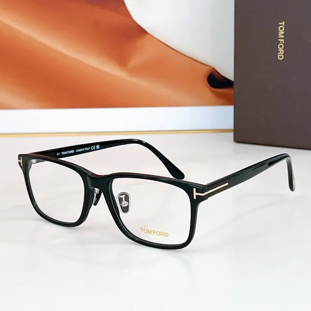 Tom Ford C1 Optical Frame Black with Gold Accents