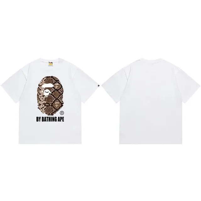 BAPE Shark Tee Snake Print Ape Head