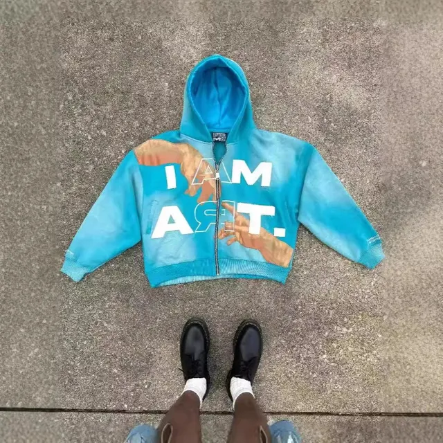 Gallery Dept. Zip-Up Hoodie I AM ART Graphic