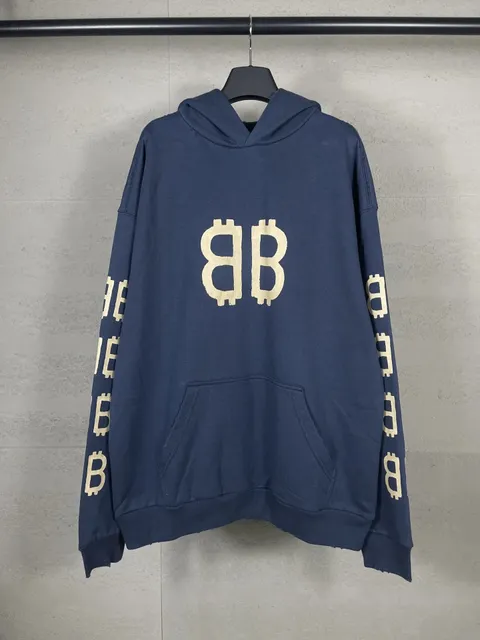Broken Planet Bitcoin Hoodie Gold Logo Print