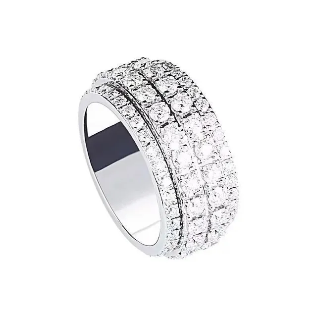 Cartier Juste un Clou Ring Triple Row Paved