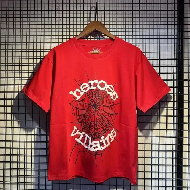 Sp5der Heroes Villains Tee Spiderweb Graphic