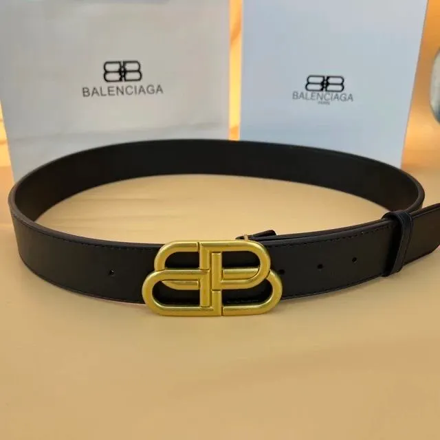 Balenciaga BB Belt Gold Buckle