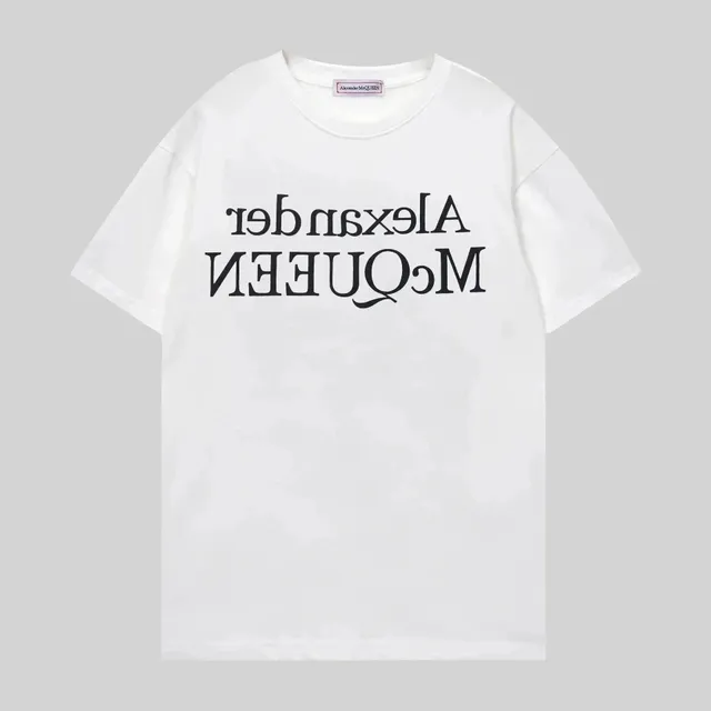 Alexander McQueen Logo T-Shirt Inverted Typography