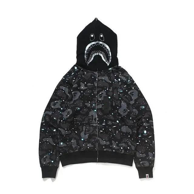 BAPE Shark Hoodie Galaxy Camo
