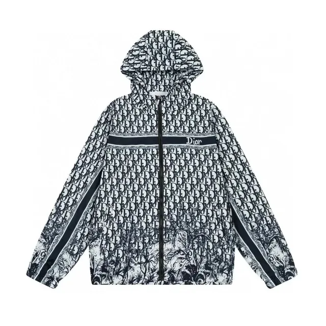 Dior Windbreaker Jacket Oblique Print with Palm Motif