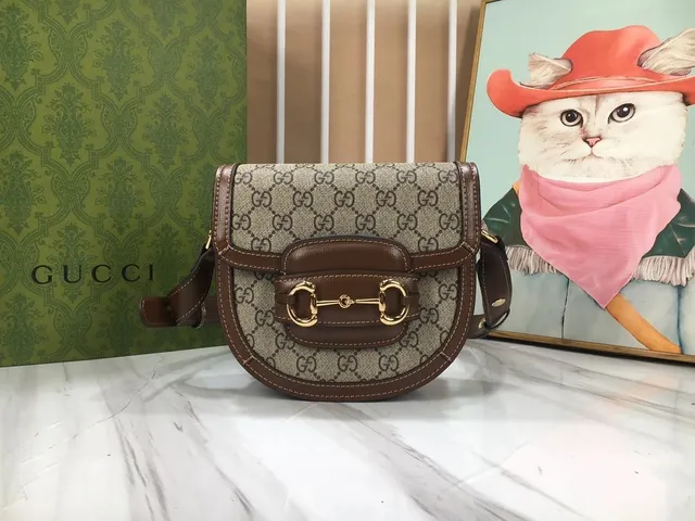 Gucci Horsebit 1955 Mini Bag GG Supreme Canvas