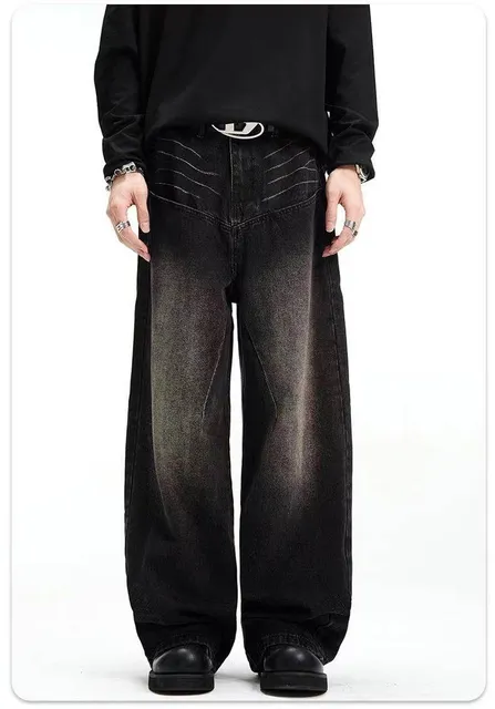 Levi's Wide-Leg Jeans Distressed Wash