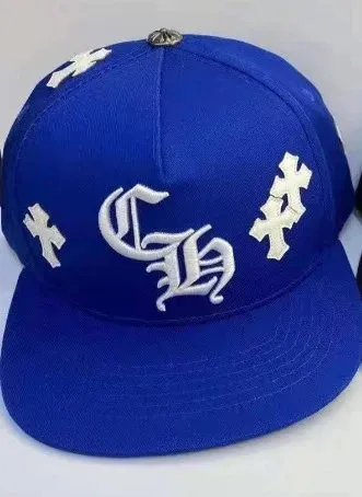Chrome Hearts Snapback Cap Cross & CH Logo Embroidery