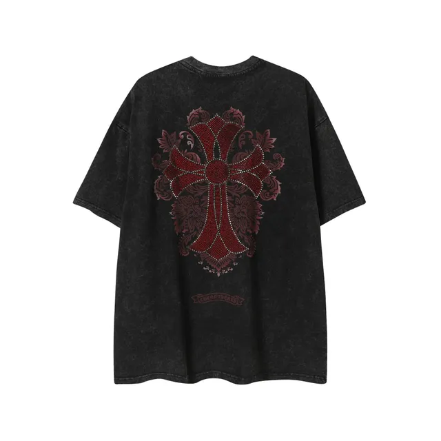 Chrome Hearts Cross T-Shirt Embroidered Cross