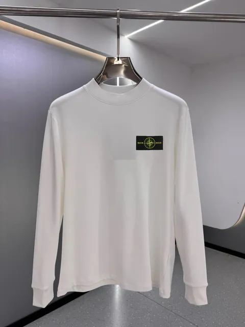 Stone Island Long-Sleeve T-Shirt Compass Patch