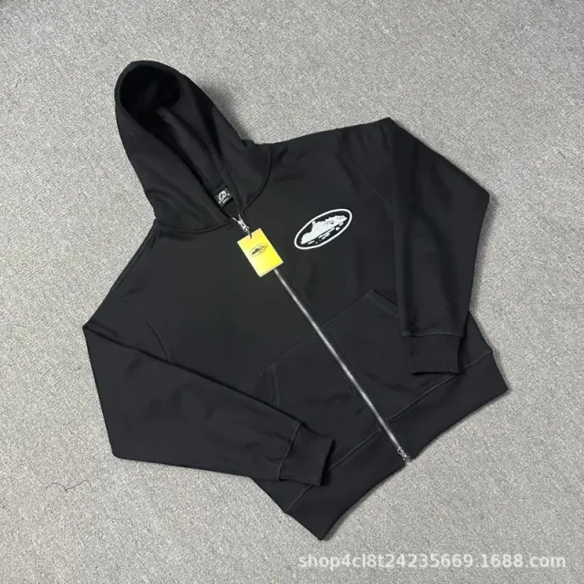Corteiz Zip-Up Hoodie Cactus Jack Logo