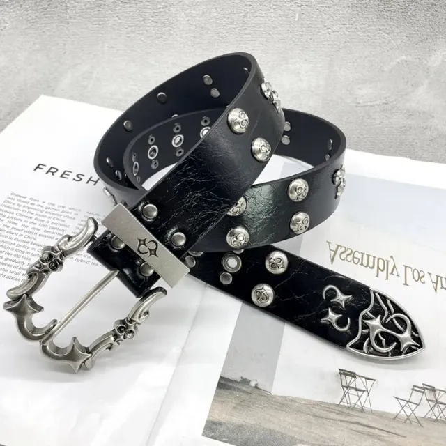 [double star punk] crow ch holy sword heart belt