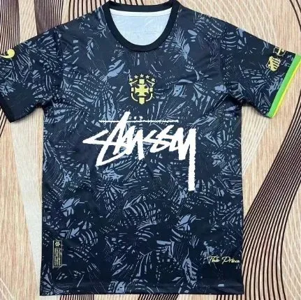 Stüssy × Brazil National Team Football Jersey Tropical Print