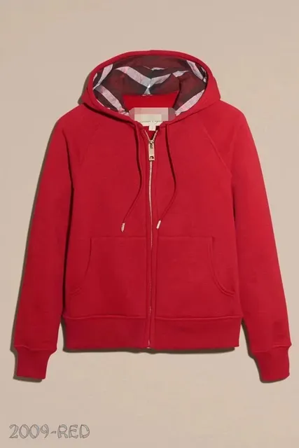 Burberry Zip-Up Hoodie 2009 Red