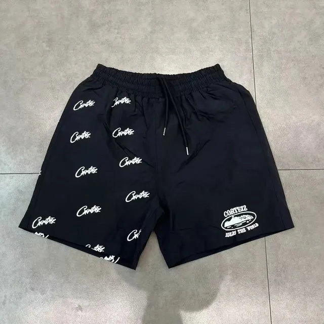 Corteiz Logo-Print Shorts