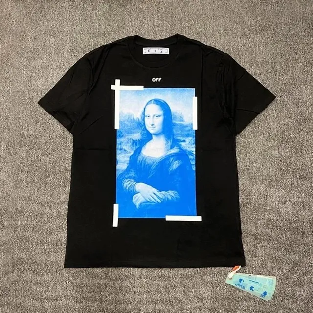 Off-White Mona Lisa Tee Blue Print