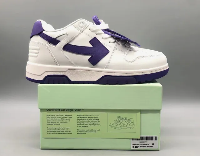 Off-White c/o Virgil Abloh Arrow Leather White Violet