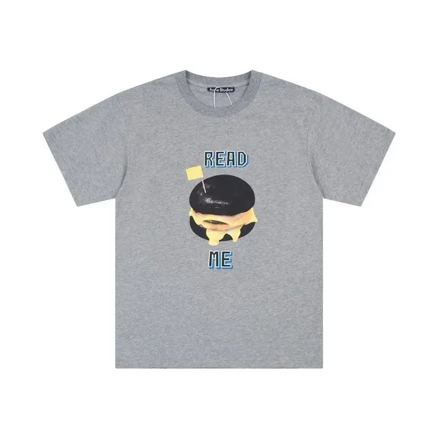 Acne Studios Graphic T-Shirt Black Burger Print