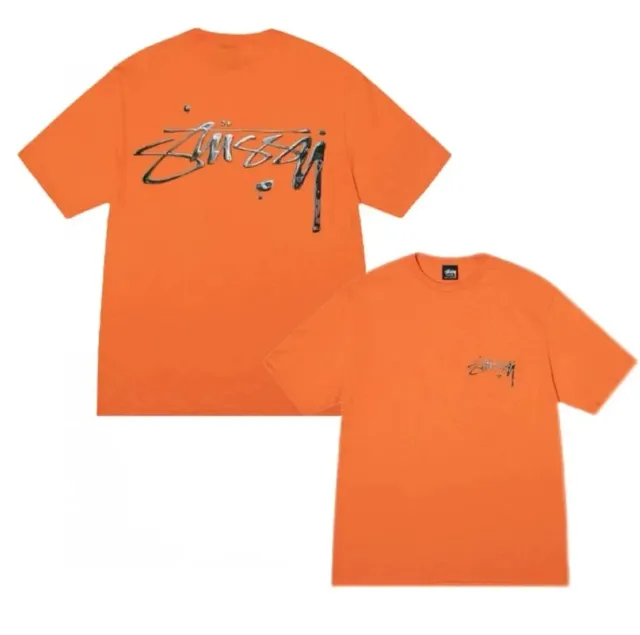 Stüssy Logo Tee Metallic Script