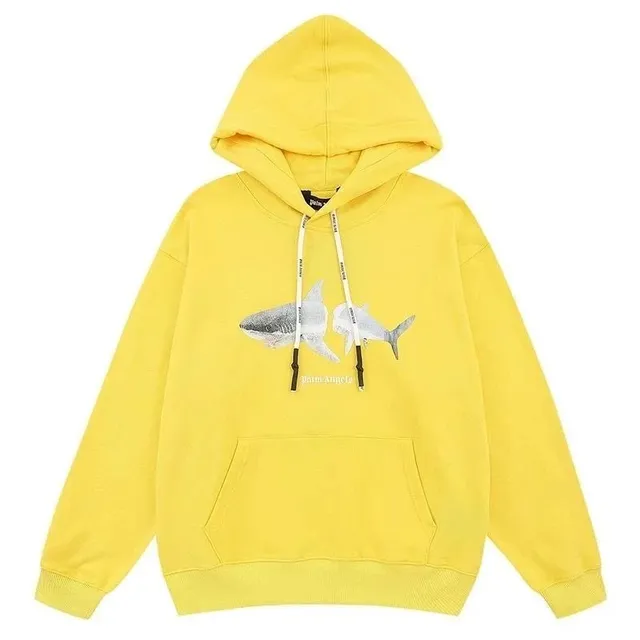 Palm Angels Shark Hoodie Shark Print