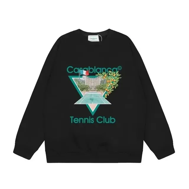 Casablanca Tennis Club Sweatshirt Teal Graphic