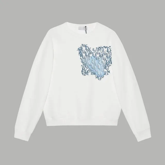 Dior Crewneck Sweatshirt Oblique Logo Heart Print