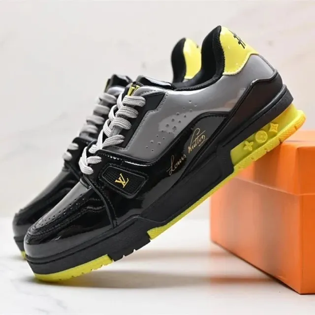 Louis Vuitton LV Trainer Black Yellow