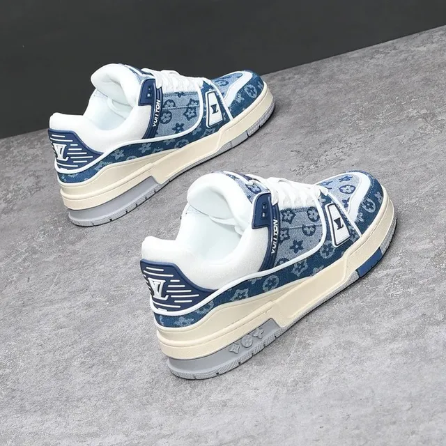 Louis Vuitton LV Trainer Monogram Denim