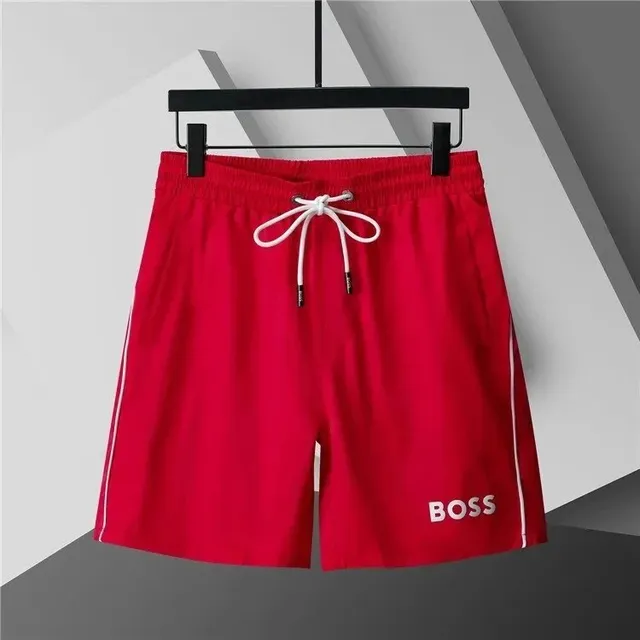 Hugo Boss Logo Shorts Contrast Stripe
