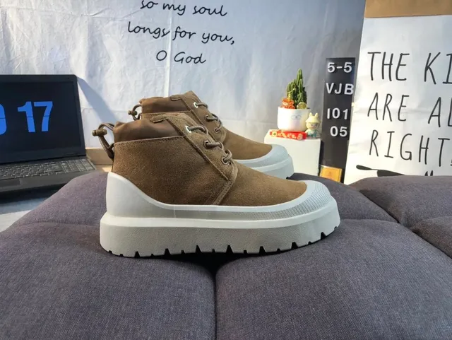 Chunky Chukka Boot Suede & Rubber Platform
