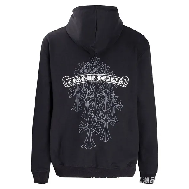 Chrome Hearts Hooded Sweatshirt Cross Motif Back Print