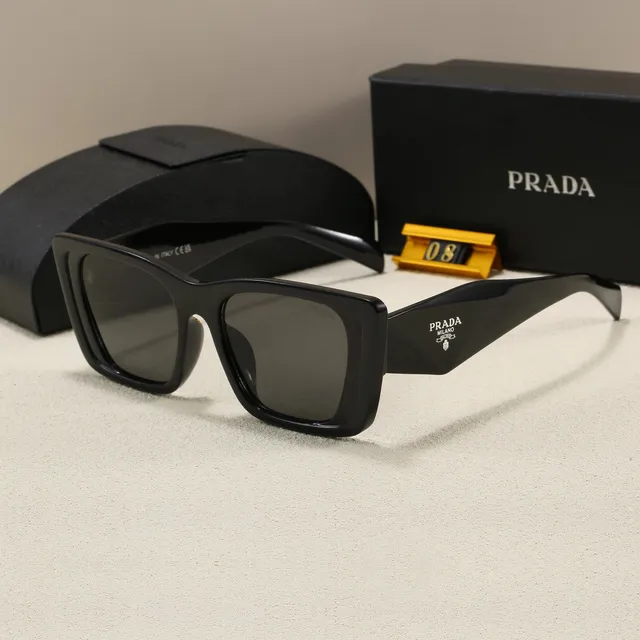 Prada Square Sunglasses Matte Black