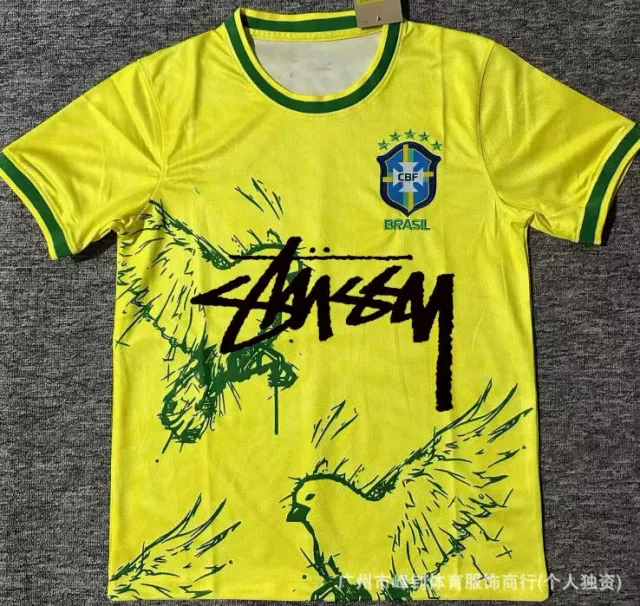 Stüssy Brazil Jersey Tee CBF x Stussy Graphic